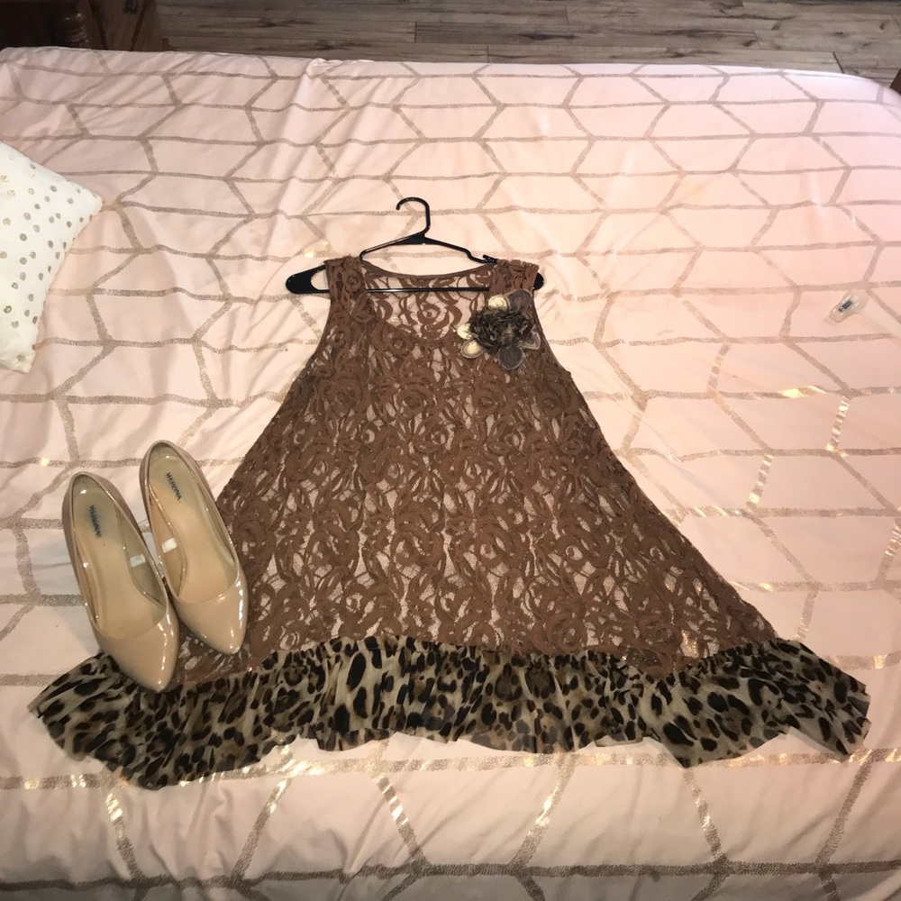 Brown and Leopard shirt
